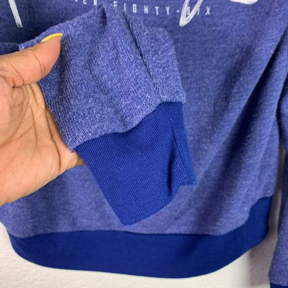 🟣🟣🟣 VICTORIA SECRET PINK Women's Size XS Navy Blue Crew Neck Sweatshirt - Picture 3 of 6